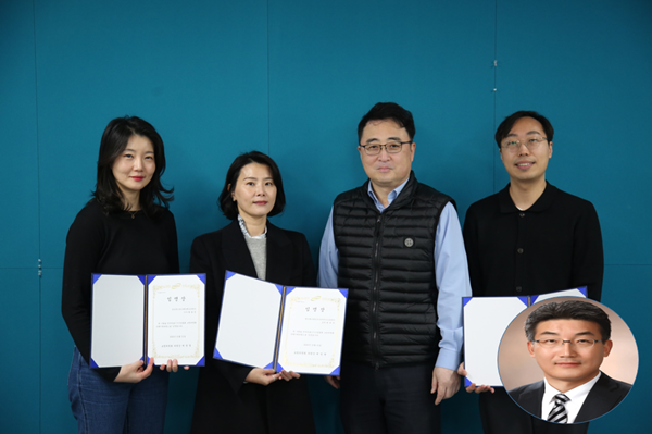 ▲신규 전략기획위원(왼쪽부터 존슨앤드존슨메디테크 황효정 이사, 에드워즈라이프사이언시스코리아 최현숙 상무, 채창형 보험위원장, 로엔서지컬 양운제 이사, 시지바이오 정진용 실장)