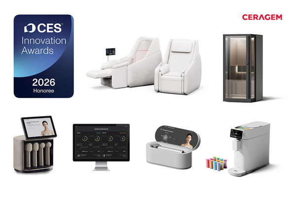 ▲세계 최대 IT·가전 전시회 CES 2026에서 혁신상을 수상한 세라젬의 제품들