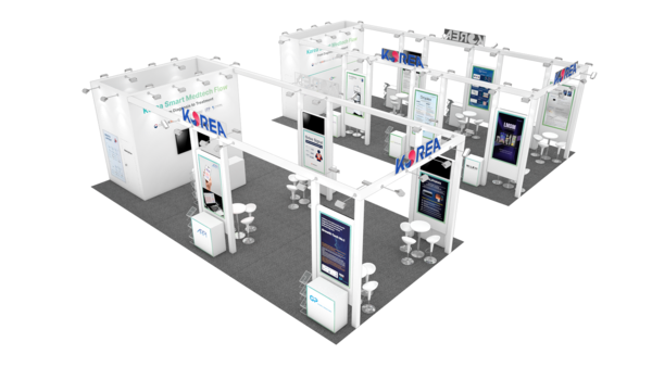 ▲MEDICA 통합전시관 부스<br>