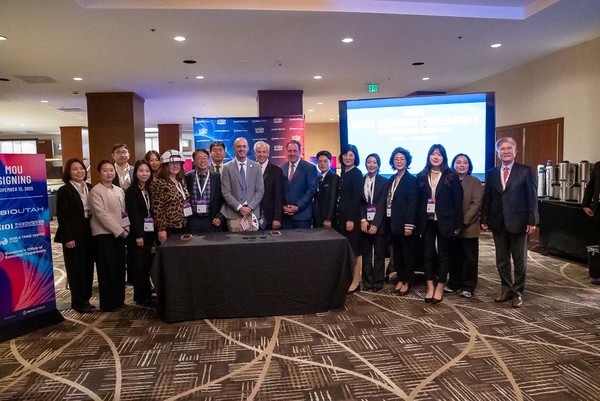 ▲한-유타주 MOU 체결식 단체사진