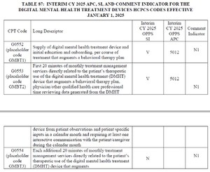 미국, 2025년 의사수가에 ‘디지털 정신건강 치료 기기(Digital Mental Health Treatment Devices ...